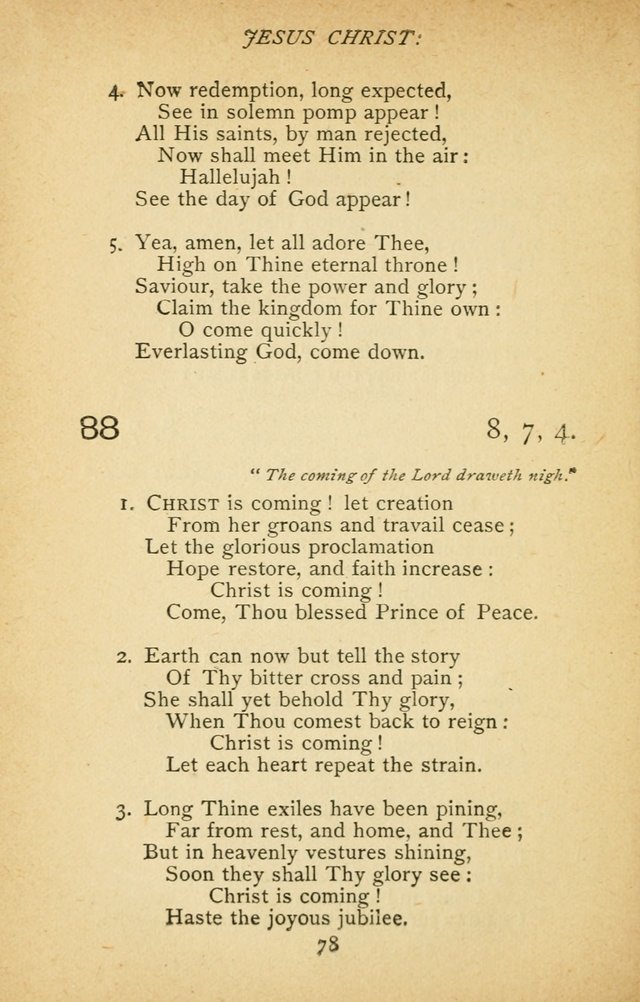 Hymnal of the Presbyterian Church in Canada page 78