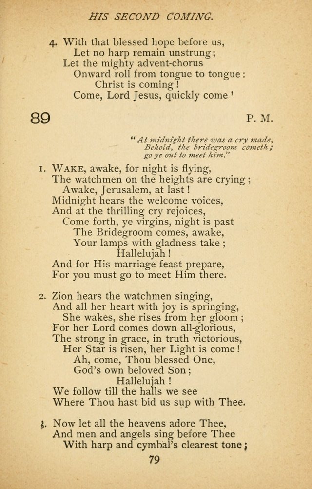 Hymnal of the Presbyterian Church in Canada page 79