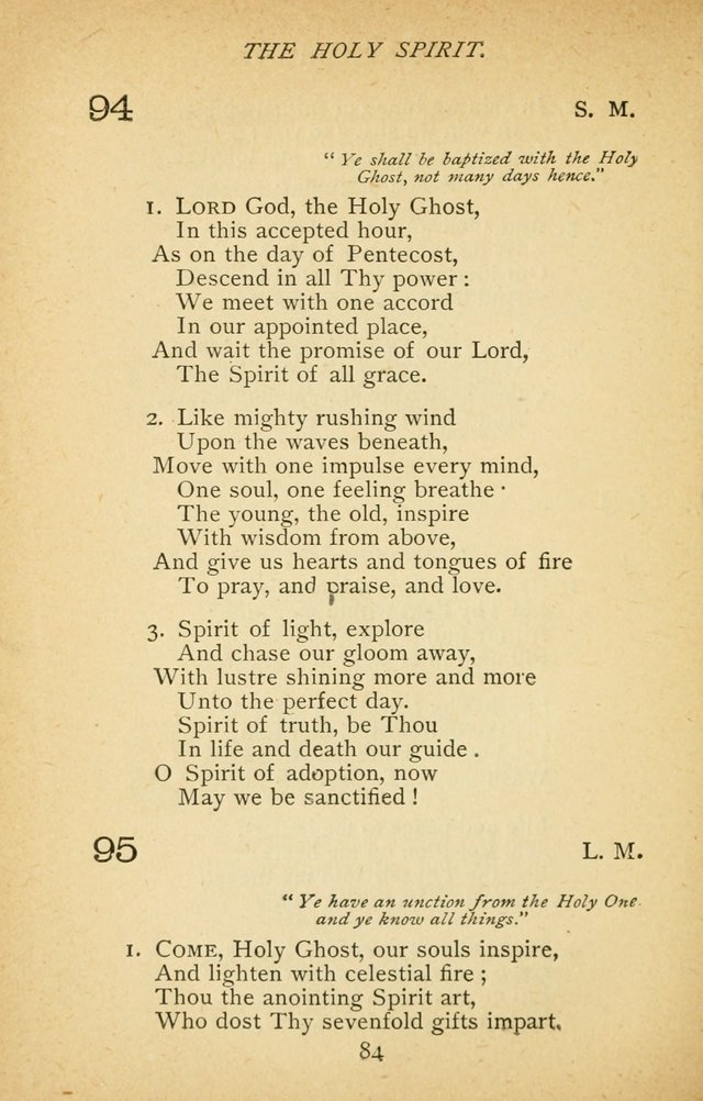 Hymnal of the Presbyterian Church in Canada page 84