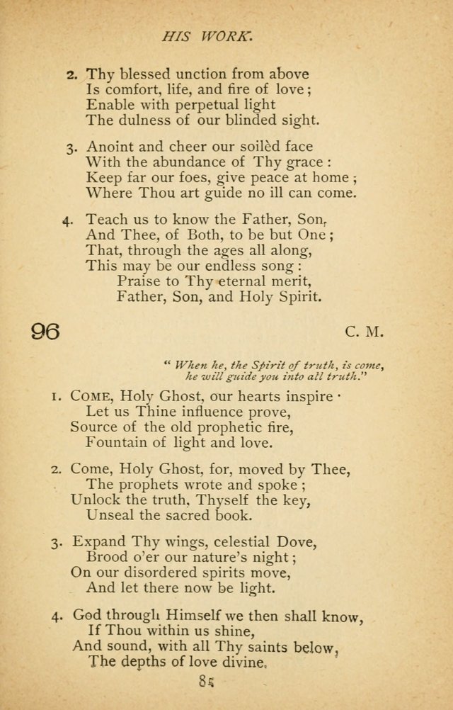 Hymnal of the Presbyterian Church in Canada page 85