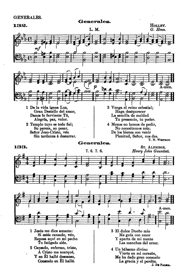Himnario provisional con los cánticos: Según el uso de la Iglesia Episcopal Americana, para Congregaciones Españoles page 103