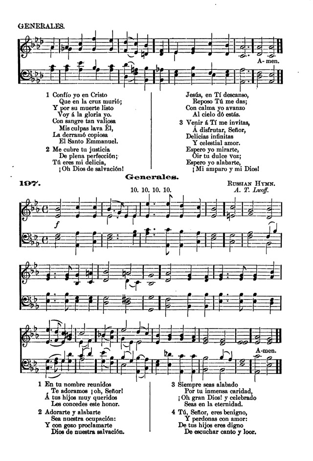 Himnario provisional con los cánticos: Según el uso de la Iglesia Episcopal Americana, para Congregaciones Españoles page 147