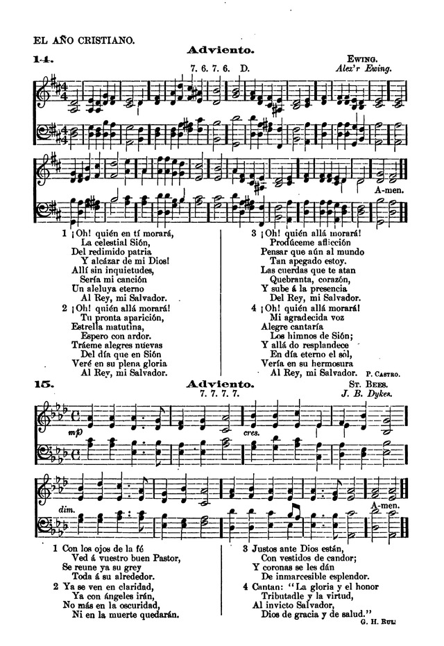 Himnario provisional con los cánticos: Según el uso de la Iglesia Episcopal Americana, para Congregaciones Españoles page 17
