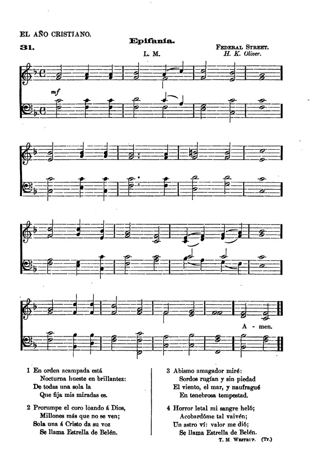 Himnario provisional con los cánticos: Según el uso de la Iglesia Episcopal Americana, para Congregaciones Españoles page 31