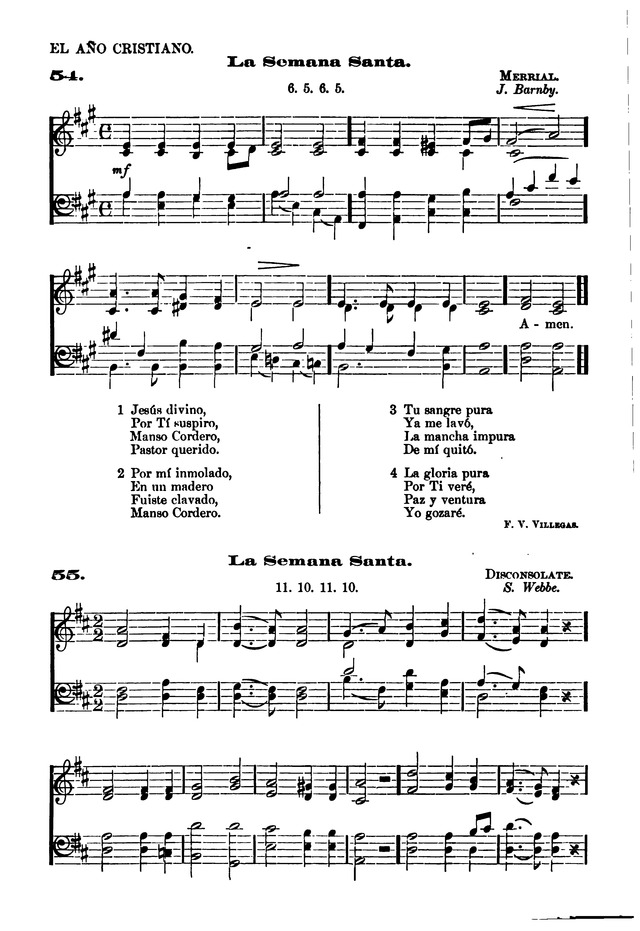 Himnario provisional con los cánticos: Según el uso de la Iglesia Episcopal Americana, para Congregaciones Españoles page 48