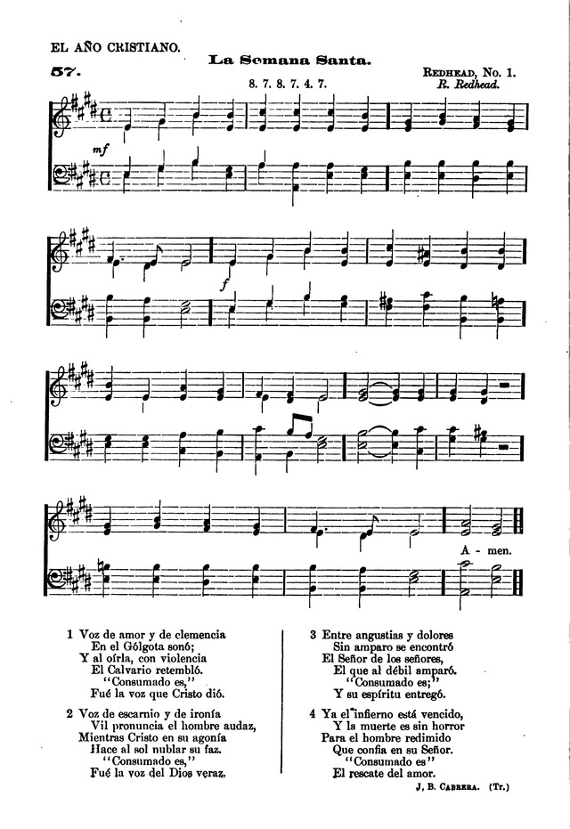 Himnario provisional con los cánticos: Según el uso de la Iglesia Episcopal Americana, para Congregaciones Españoles page 50