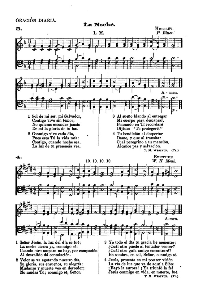 Himnario provisional con los cánticos: Según el uso de la Iglesia Episcopal Americana, para Congregaciones Españoles page 9
