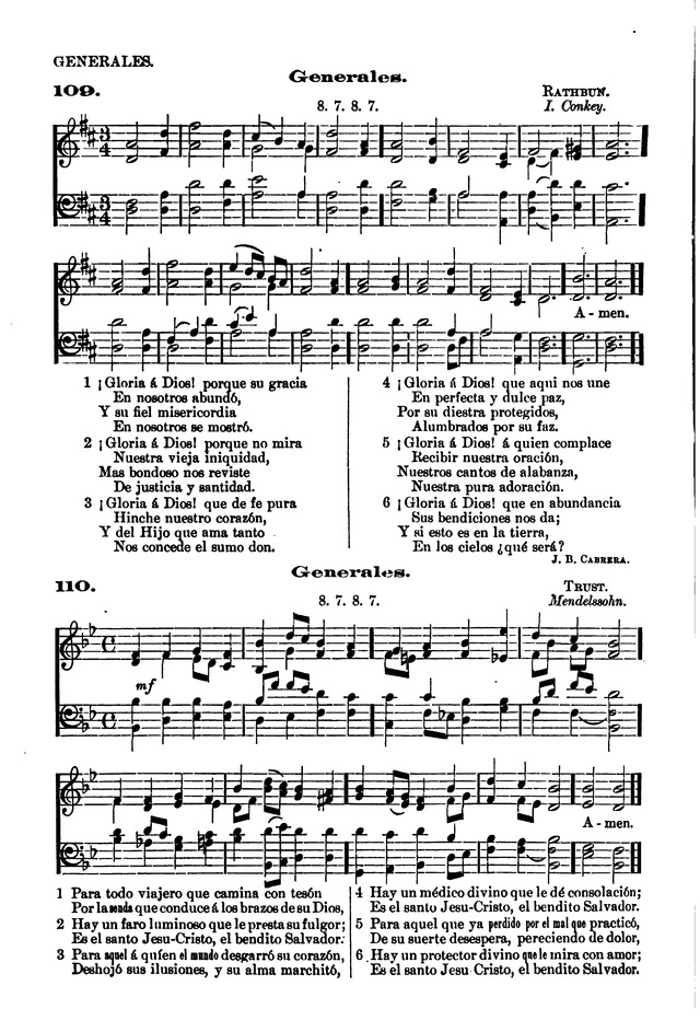 Himnario provisional con los cánticos: Según el uso de la Iglesia Episcopal Americana, para Congregaciones Españoles page 90