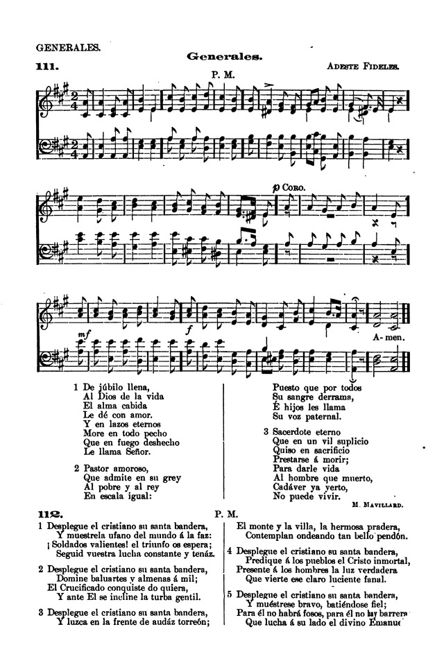 Himnario provisional con los cánticos: Según el uso de la Iglesia Episcopal Americana, para Congregaciones Españoles page 91