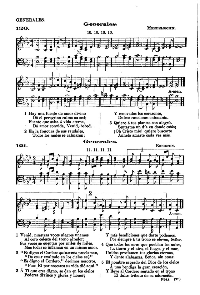 Himnario provisional con los cánticos: Según el uso de la Iglesia Episcopal Americana, para Congregaciones Españoles page 96