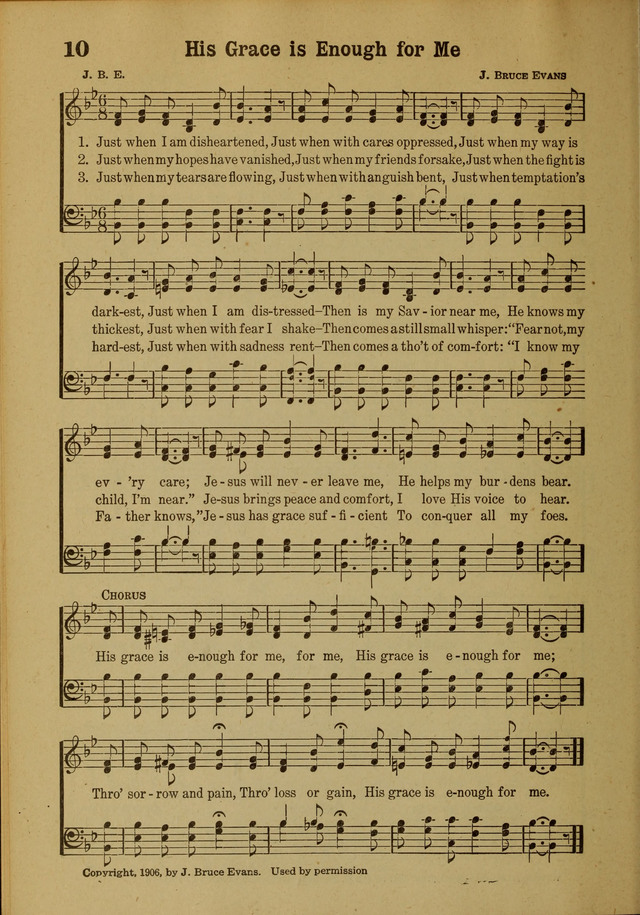 Hymns of Praise: for the Church and Sunday School page 10