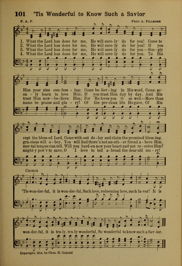 Hymns of Praise: for the Church and Sunday School page 101