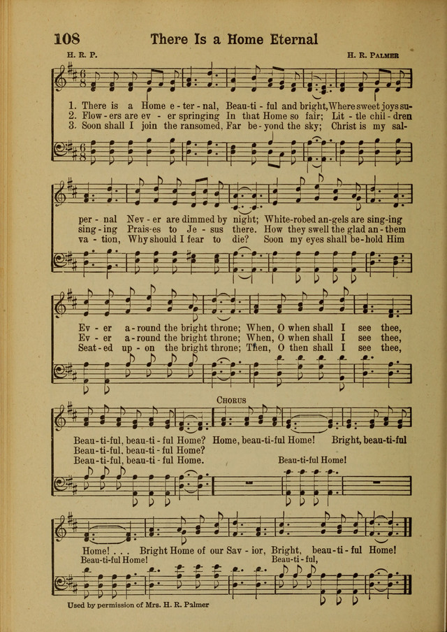 Hymns of Praise: for the Church and Sunday School page 108