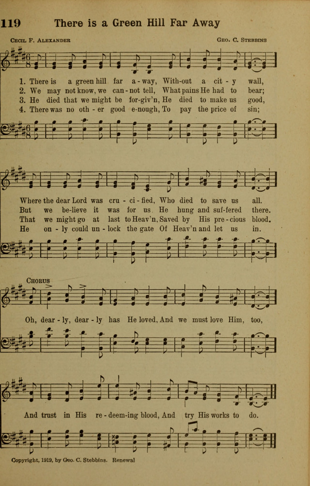 Hymns of Praise: for the Church and Sunday School page 119