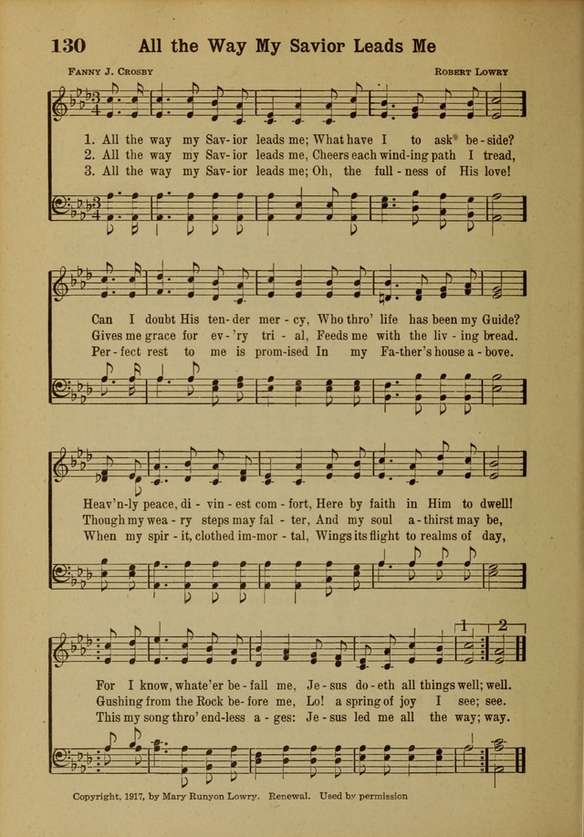 Hymns of Praise: for the Church and Sunday School page 130