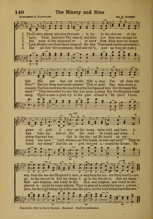 Hymns of Praise: for the Church and Sunday School page 140