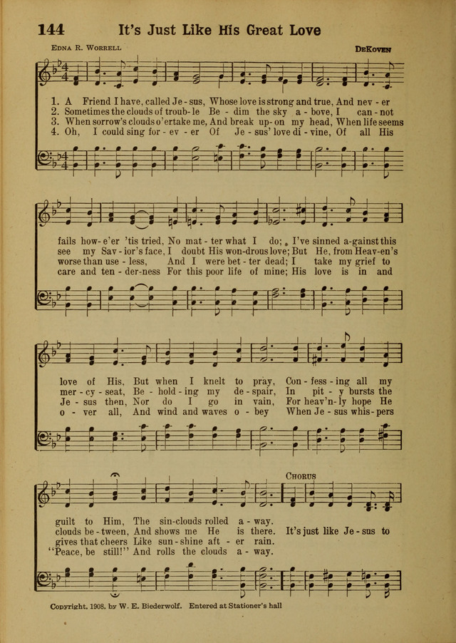 Hymns of Praise: for the Church and Sunday School page 144