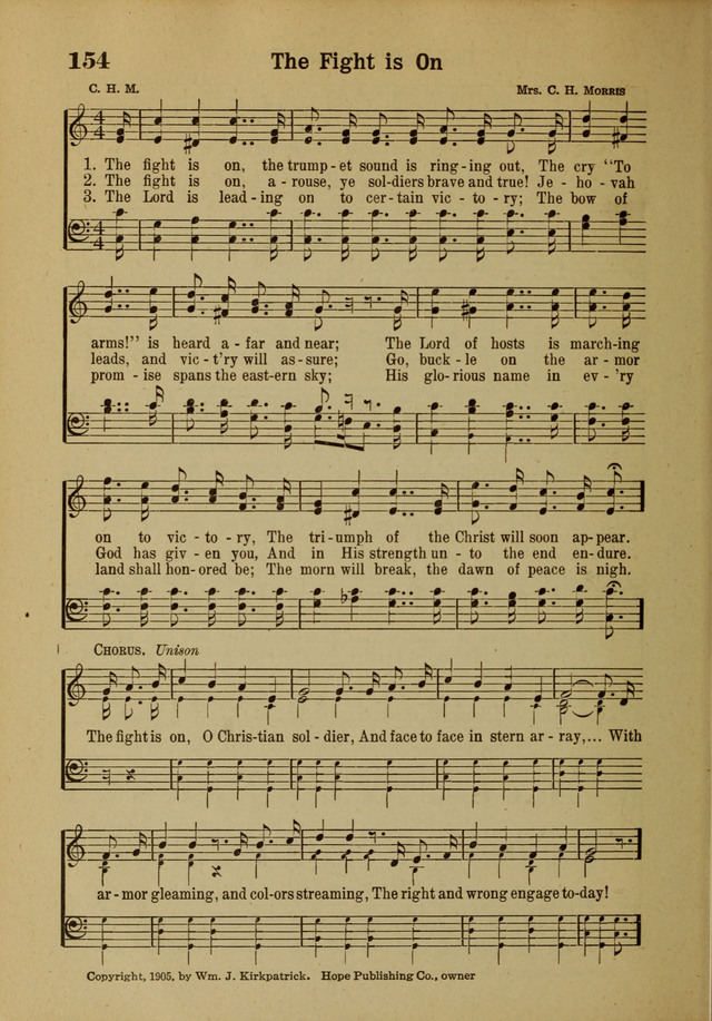 Hymns of Praise: for the Church and Sunday School page 154