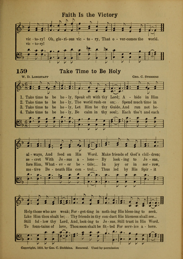 Hymns of Praise: for the Church and Sunday School page 159