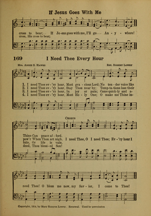 Hymns of Praise: for the Church and Sunday School page 169