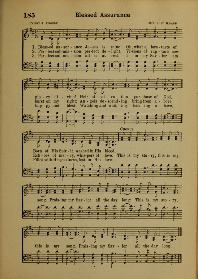 Hymns of Praise: for the Church and Sunday School page 185