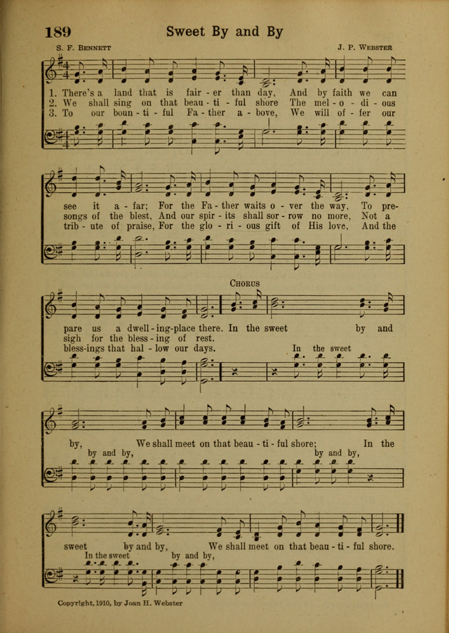 Hymns of Praise: for the Church and Sunday School page 189