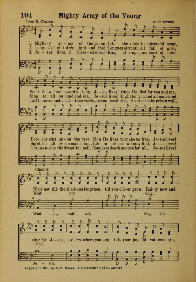 Hymns of Praise: for the Church and Sunday School page 194