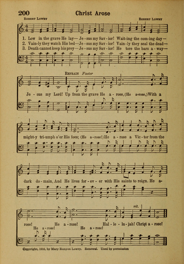 Hymns of Praise: for the Church and Sunday School page 200