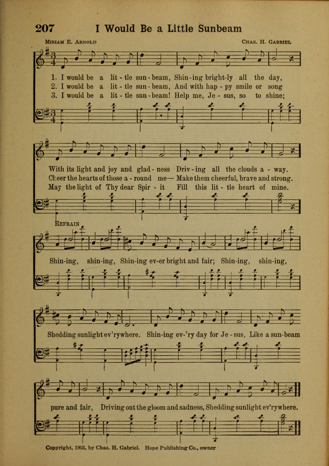 Hymns of Praise: for the Church and Sunday School page 207