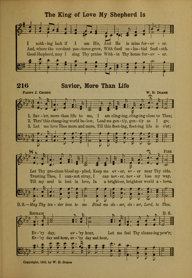 Hymns of Praise: for the Church and Sunday School page 213