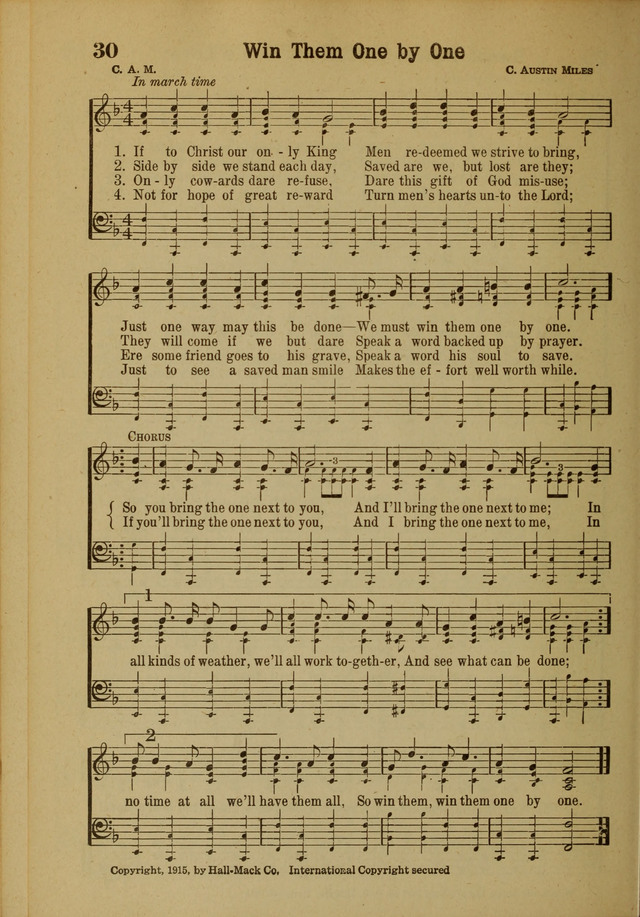 Hymns of Praise: for the Church and Sunday School page 30