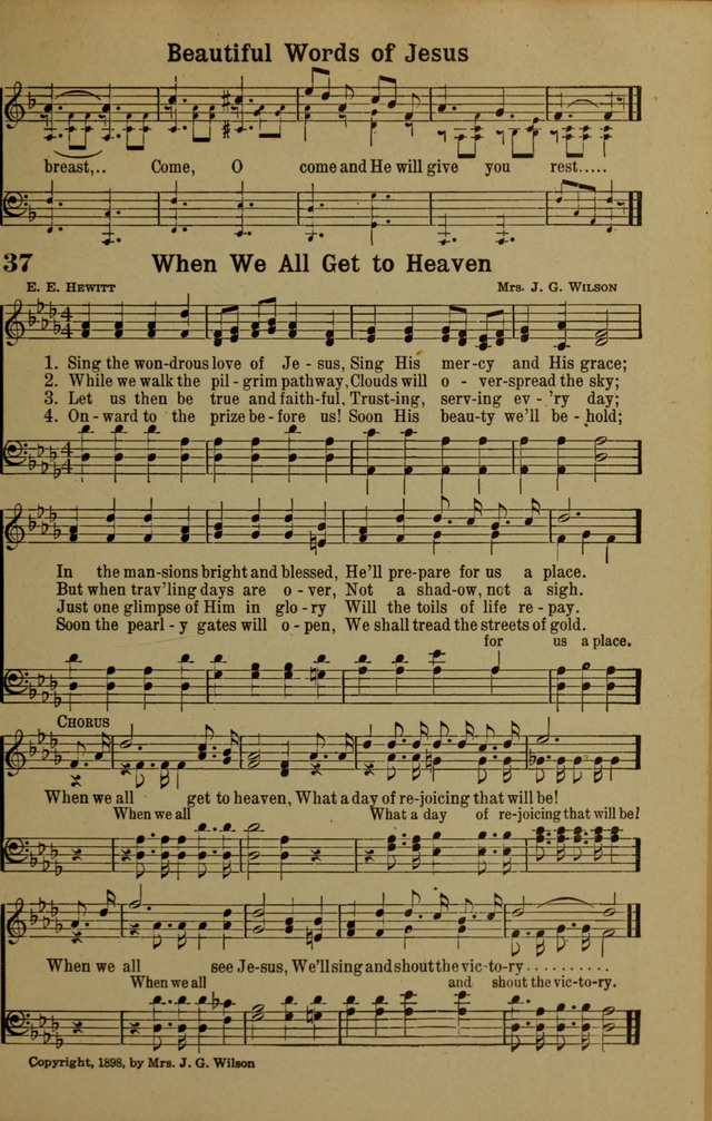 Hymns of Praise: for the Church and Sunday School page 37