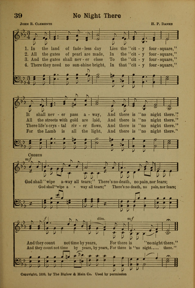 Hymns of Praise: for the Church and Sunday School page 39