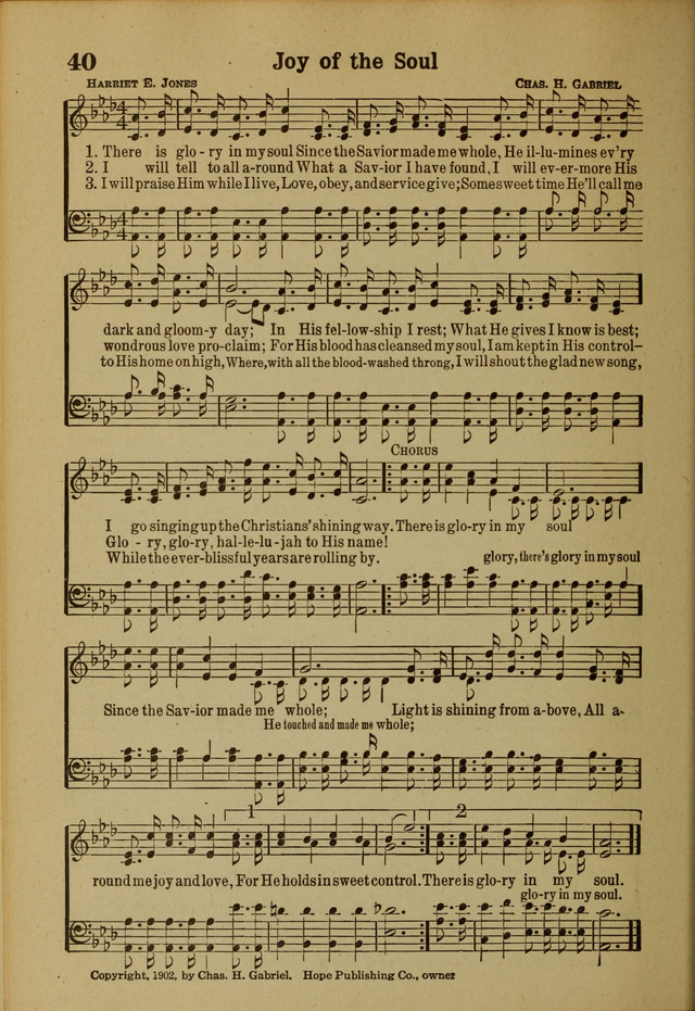 Hymns of Praise: for the Church and Sunday School page 40