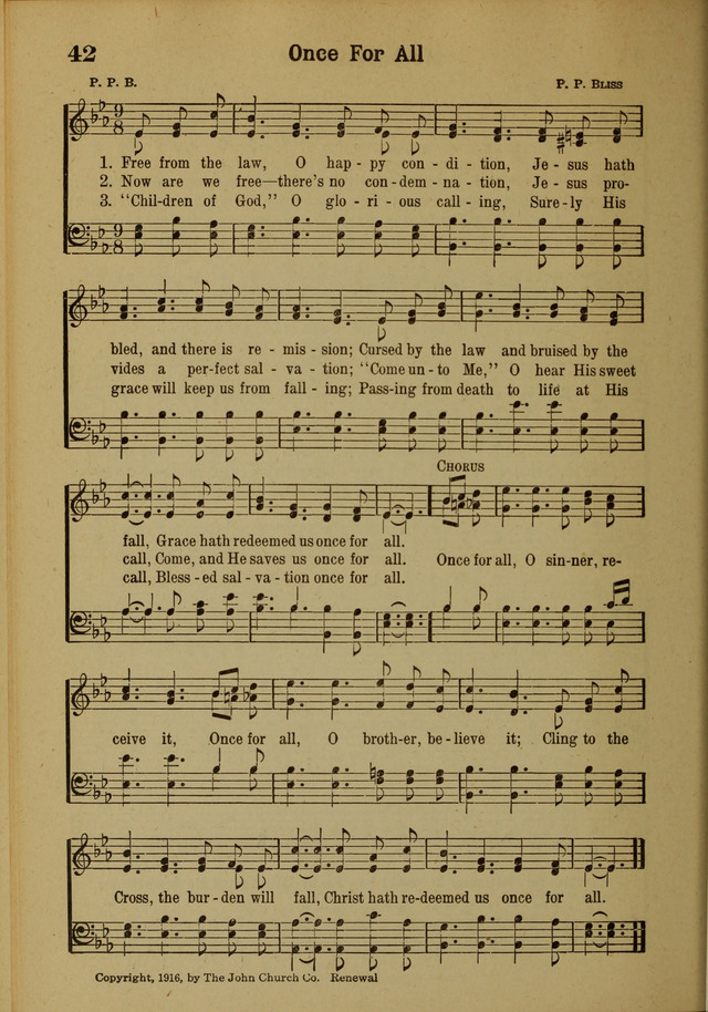 Hymns of Praise: for the Church and Sunday School page 42