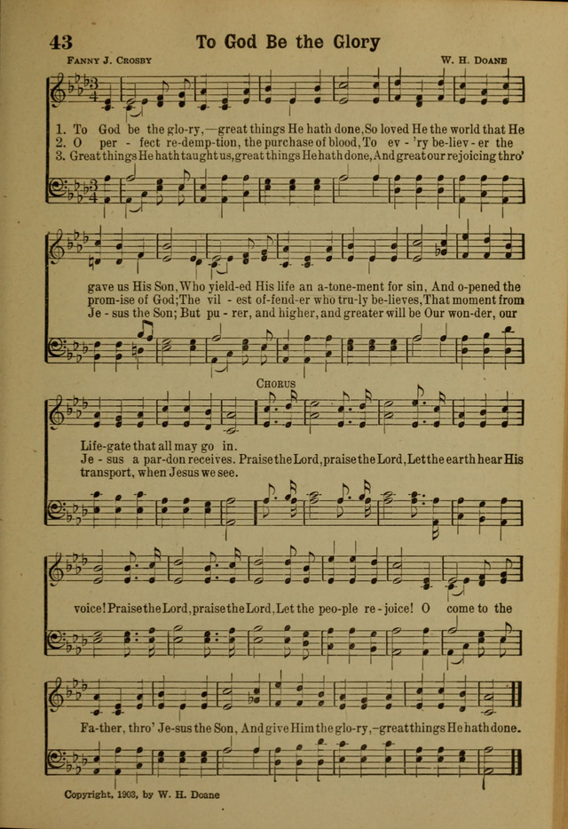 Hymns of Praise: for the Church and Sunday School page 43