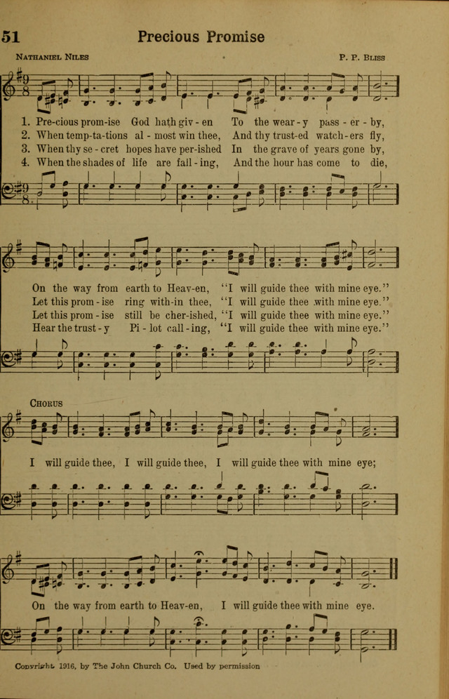 Hymns of Praise: for the Church and Sunday School page 51