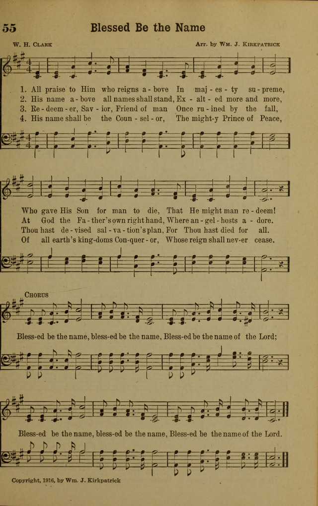 Hymns of Praise: for the Church and Sunday School page 55
