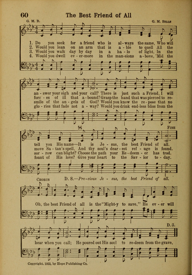 Hymns of Praise: for the Church and Sunday School page 60