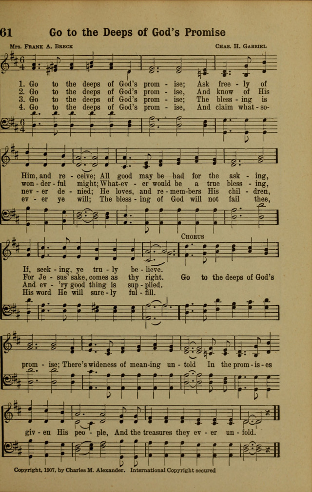 Hymns of Praise: for the Church and Sunday School page 61