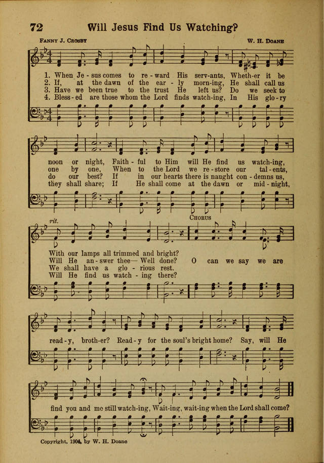 Hymns of Praise: for the Church and Sunday School page 72