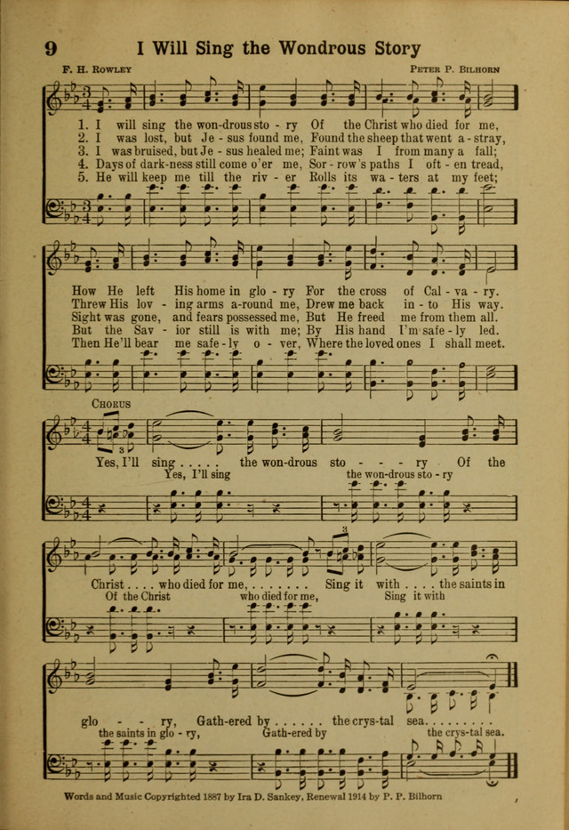 Hymns of Praise: for the Church and Sunday School page 9