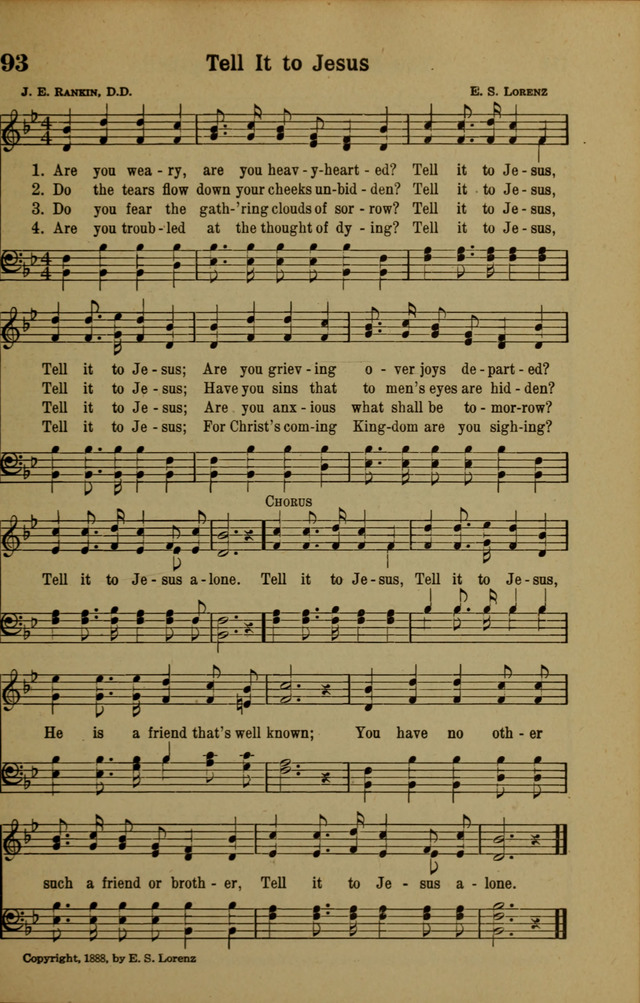 Hymns of Praise: for the Church and Sunday School page 93