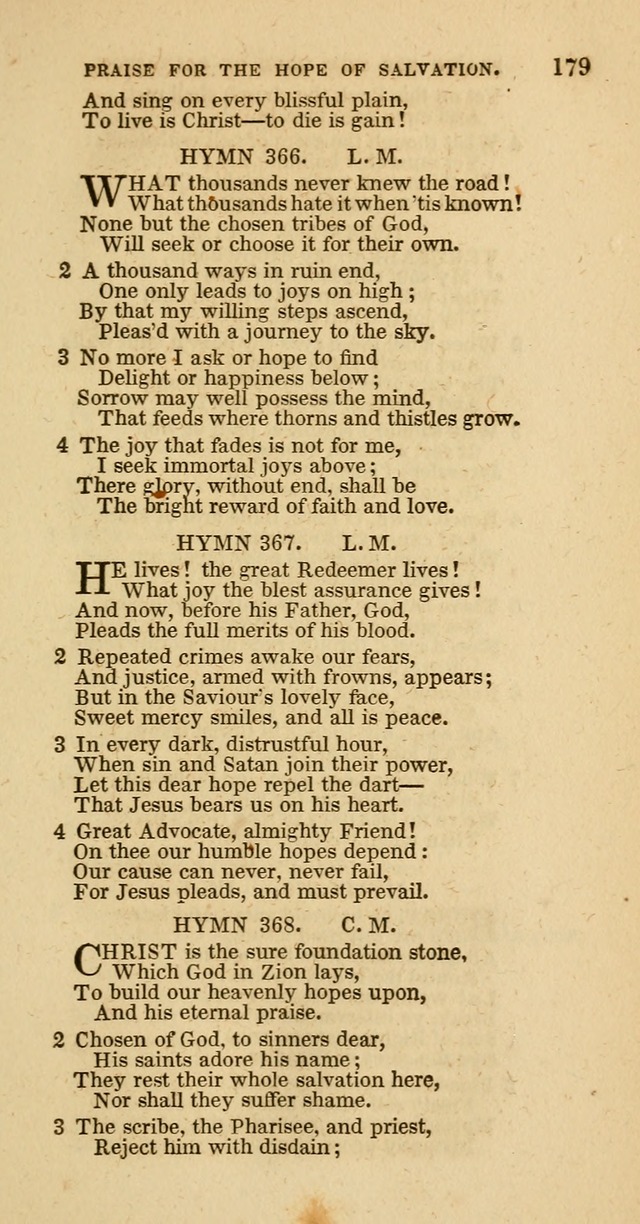 Hymns of the Protestant Episcopal Church of the United States, as authorized by the General Convention: with an additional selection page 179