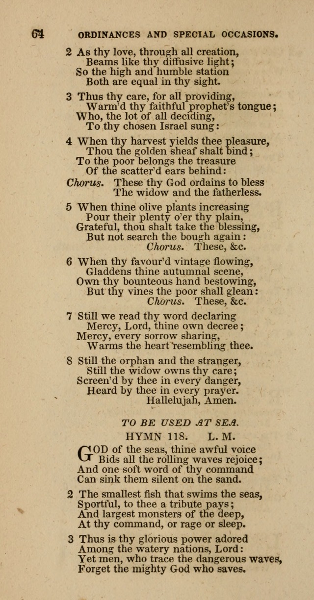 Hymns of the Protestant Episcopal Church of the United States, as authorized by the General Convention: with an additional selection page 64