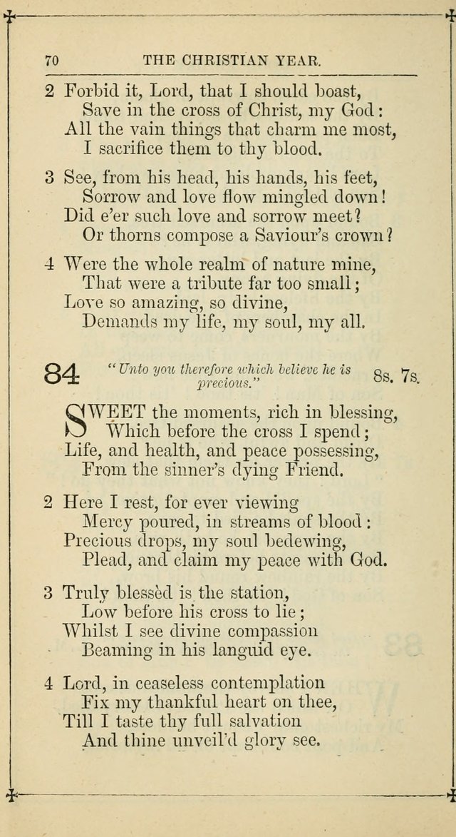 Hymnal: according to the use of the Protestant Episcopal Church in the United States of America : Revised edition (1874) page 85