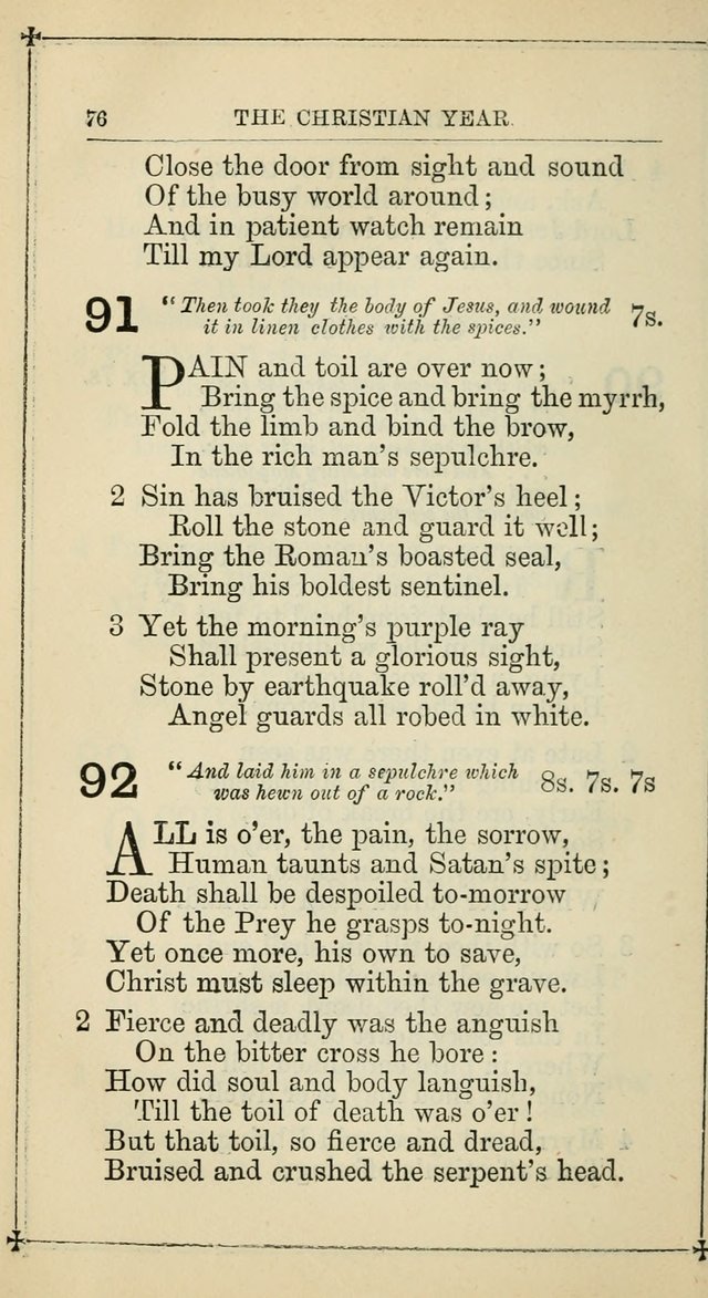 Hymnal: according to the use of the Protestant Episcopal Church in the United States of America : Revised edition (1874) page 91