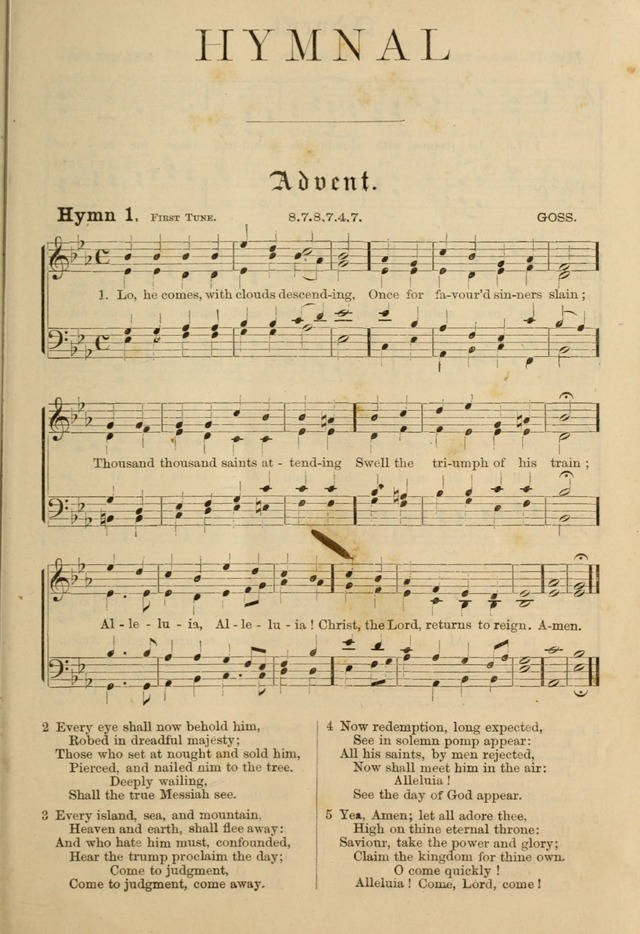 Hymnal and Canticles of the Protestant Episcopal Church with Music (Gilbert & Goodrich) page 5