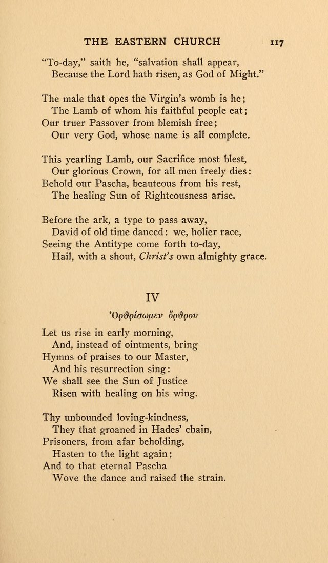 Hymns and Poetry of the Eastern Church page 112