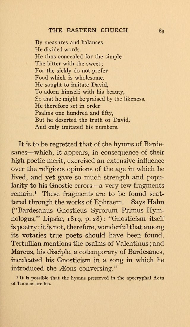 Hymns and Poetry of the Eastern Church page 74